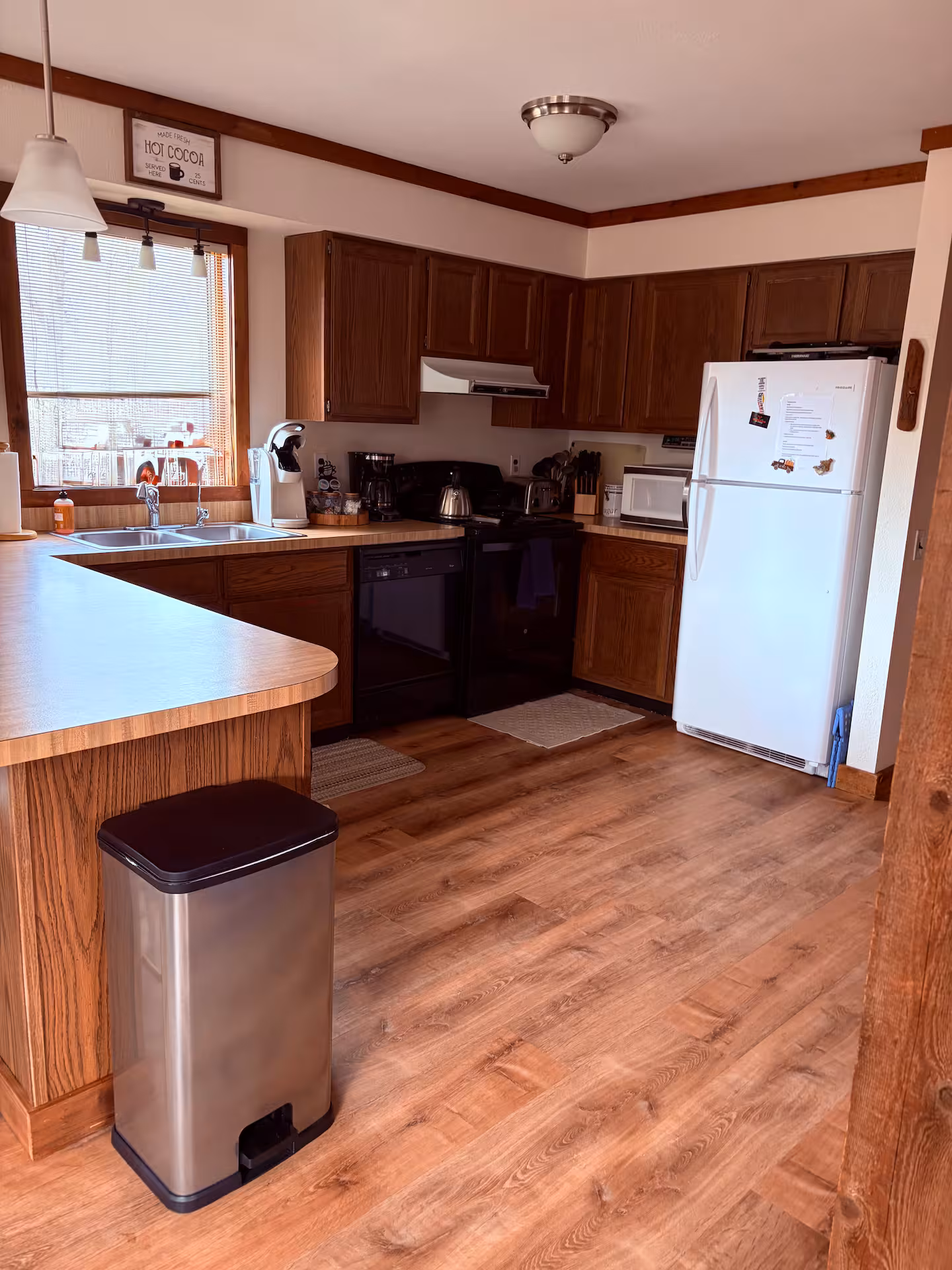 Kitchen at Clink's Cabin