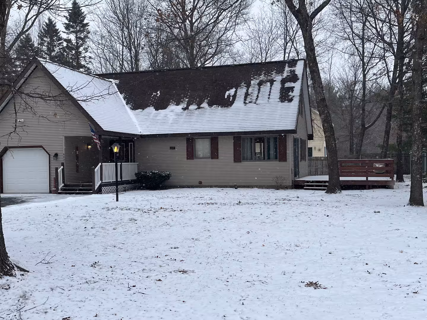 Clink's Cabin during winter